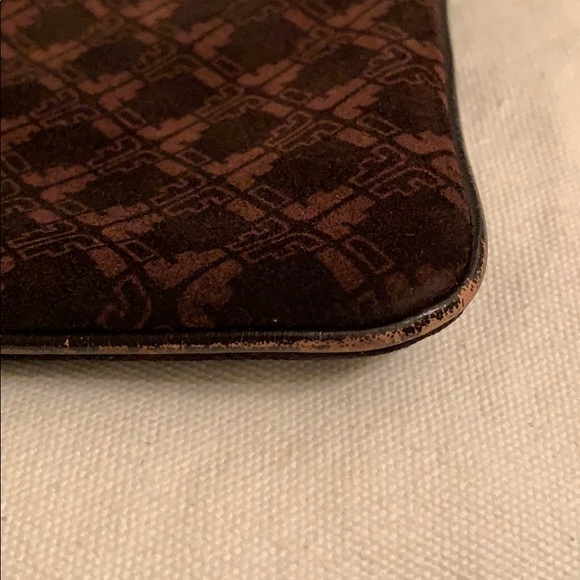Vintage Salvatore Ferragamo Brown Logo Suede Bag - Picture 7 of 16